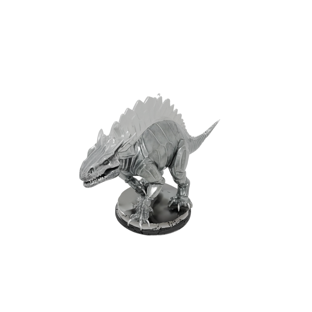 Crystal Skeleton Ankylosaurus — dinosaurs 3D print model, STL