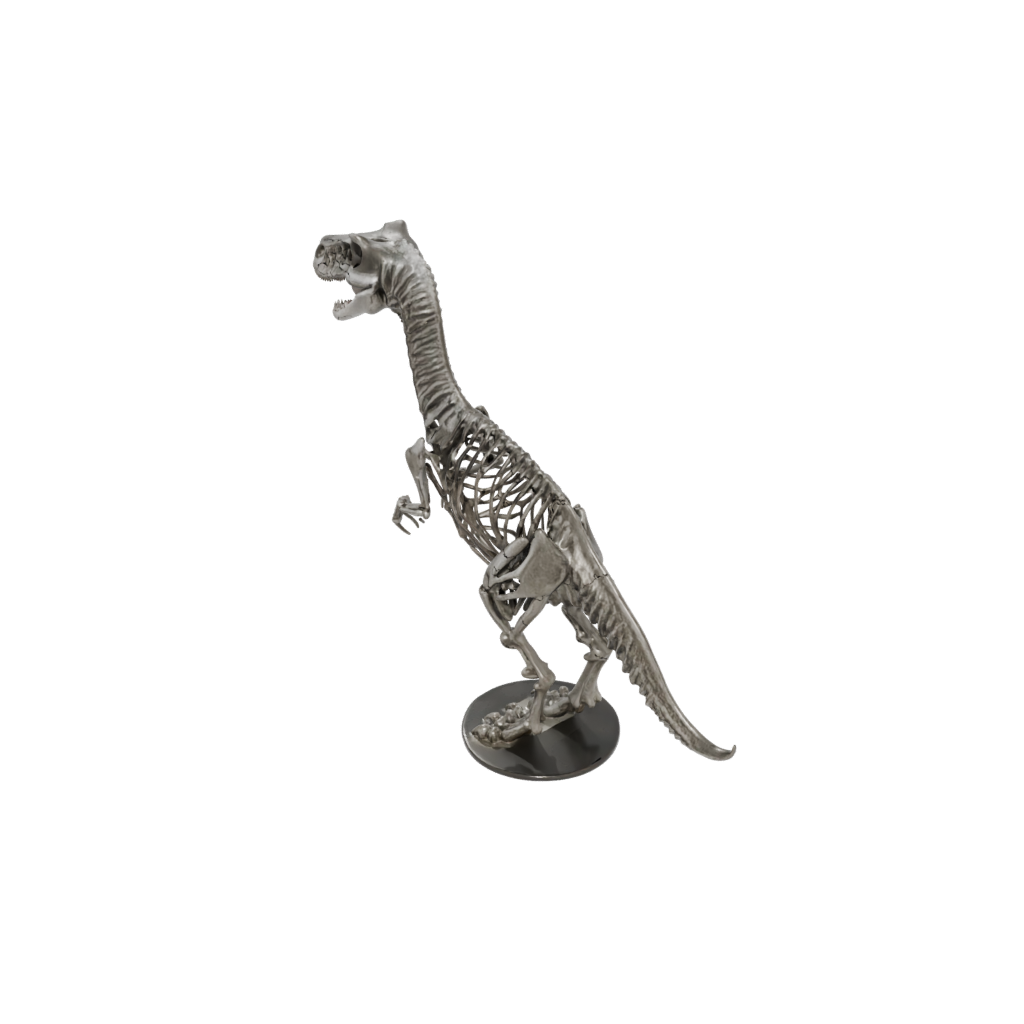 Crystal Skeleton Baryonyx — dinosaurs 3D print model, STL