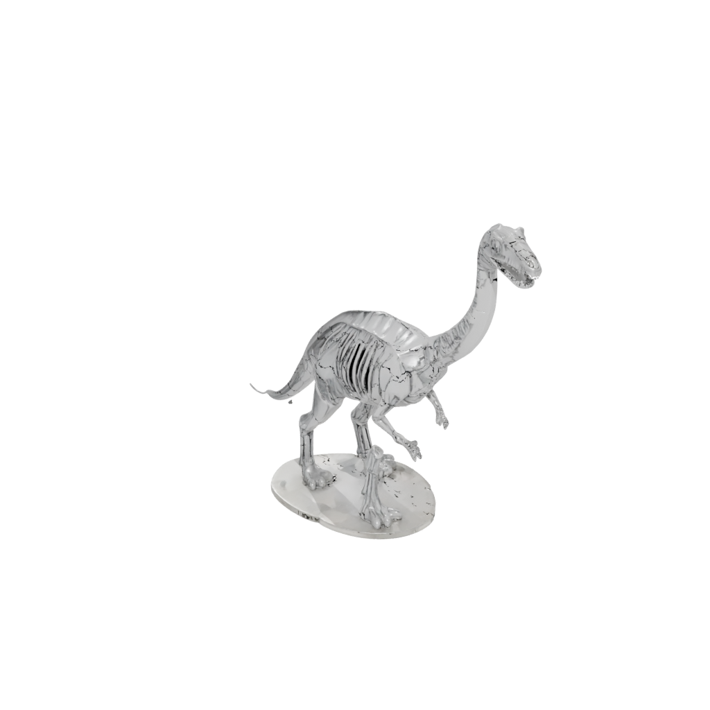 Crystal Skeleton Brachiosaurus — dinosaurs 3D print model, STL