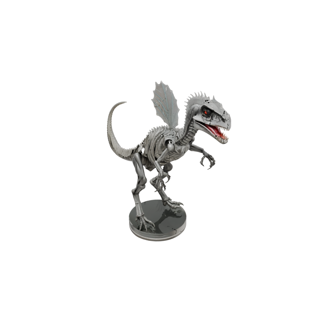 Crystal Skeleton Dilophosaurus