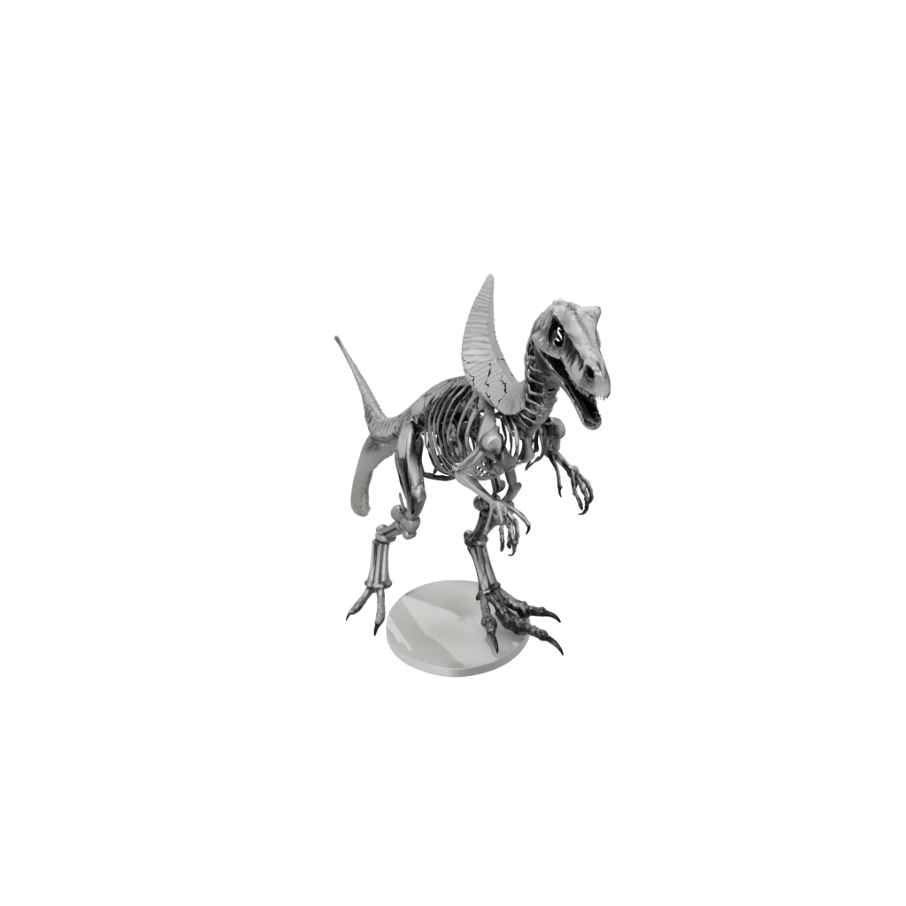 Crystal Skeleton Velociraptor