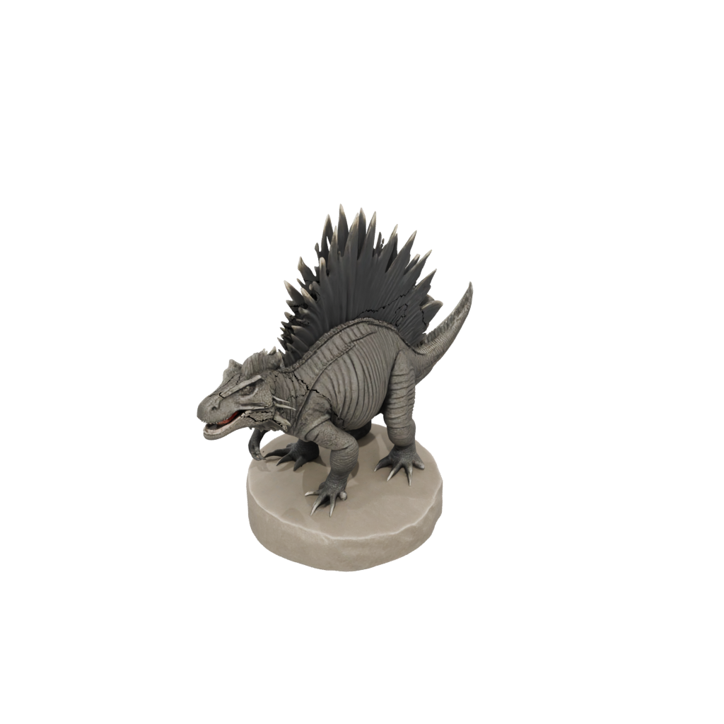 Feathered Dimetrodon — dinosaurs 3D print model, STL