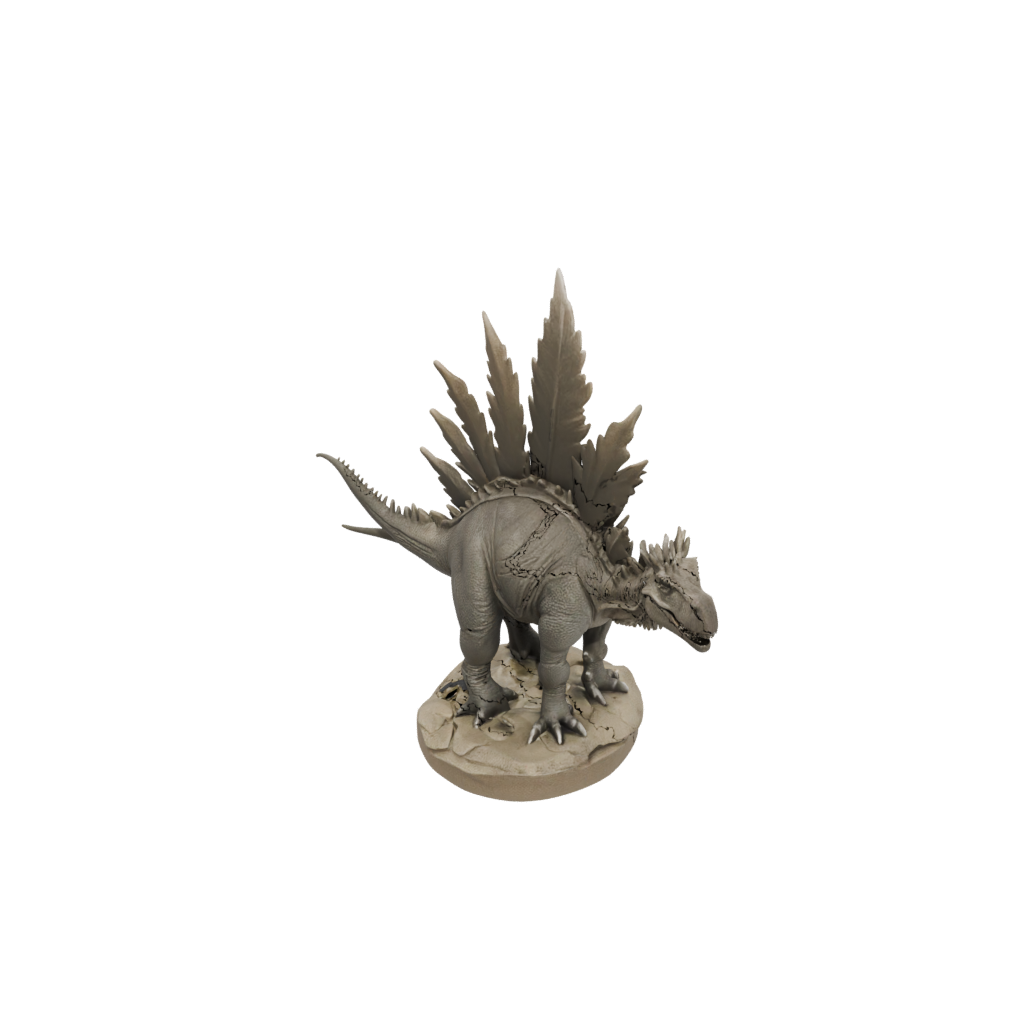 Feathered Stegosaurus — dinosaurs 3D print model, STL