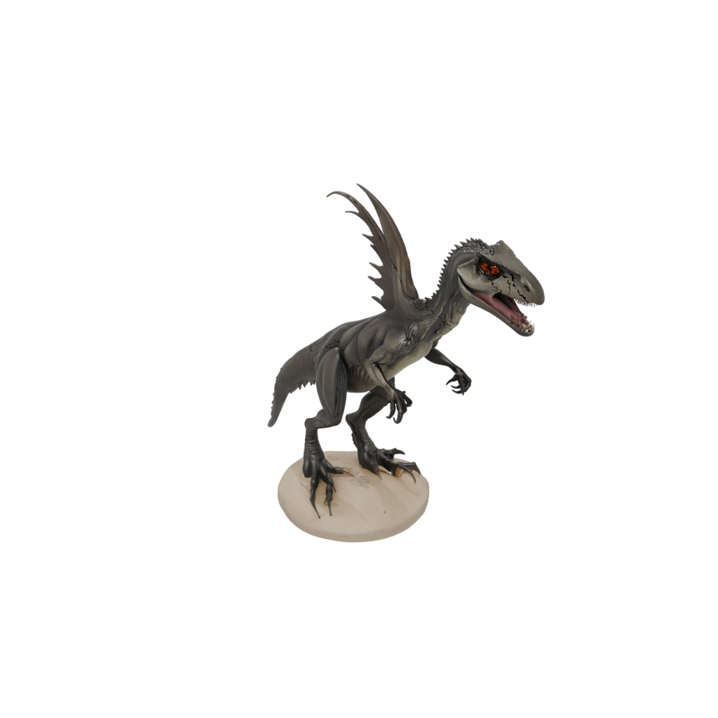 Feathered Utahraptor — dinosaurs 3D print model, STL