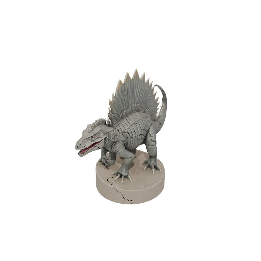 Flexi Dimetrodon — dinosaurs 3D print model, STL