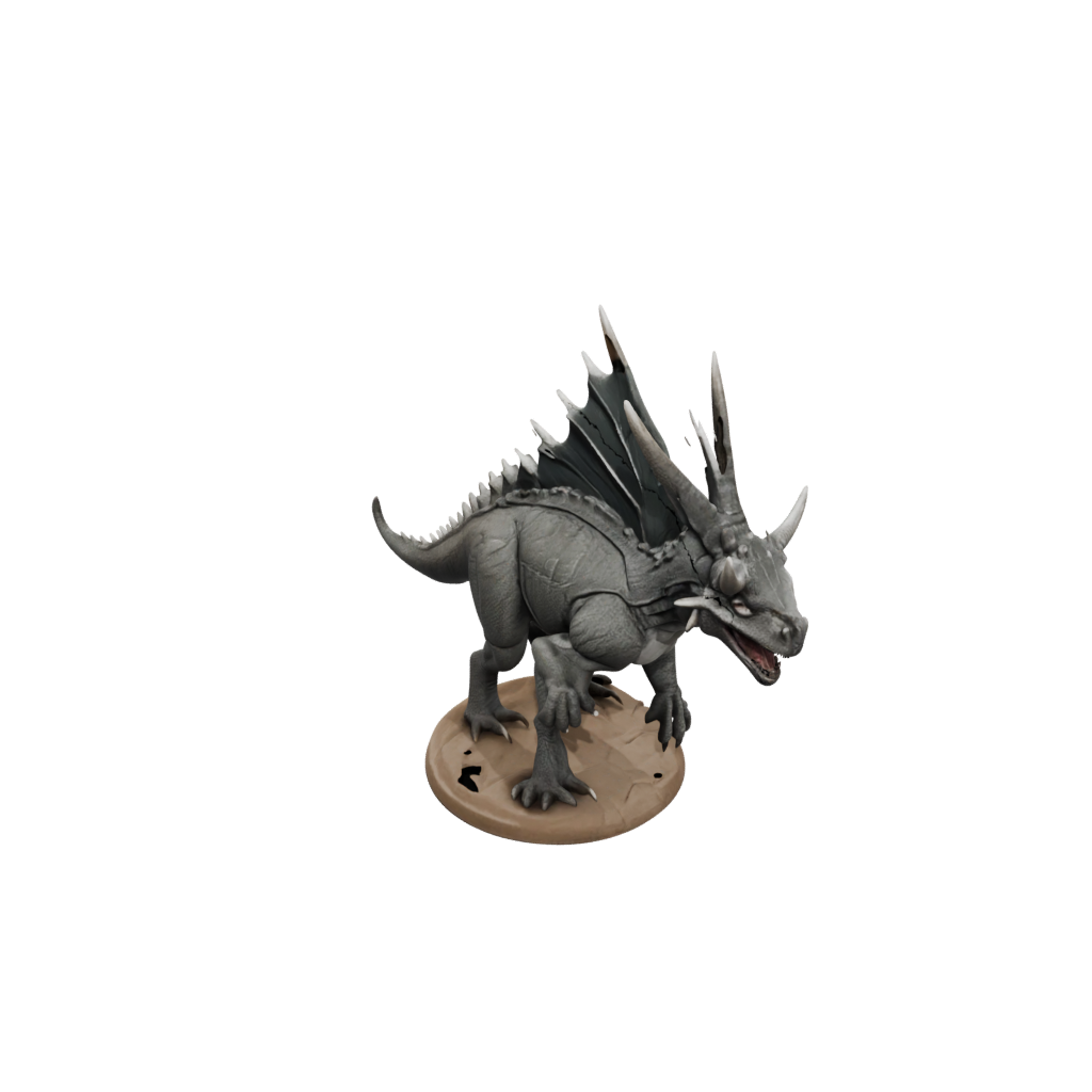 Flexi Styracosaurus — dinosaurs 3D print model, STL