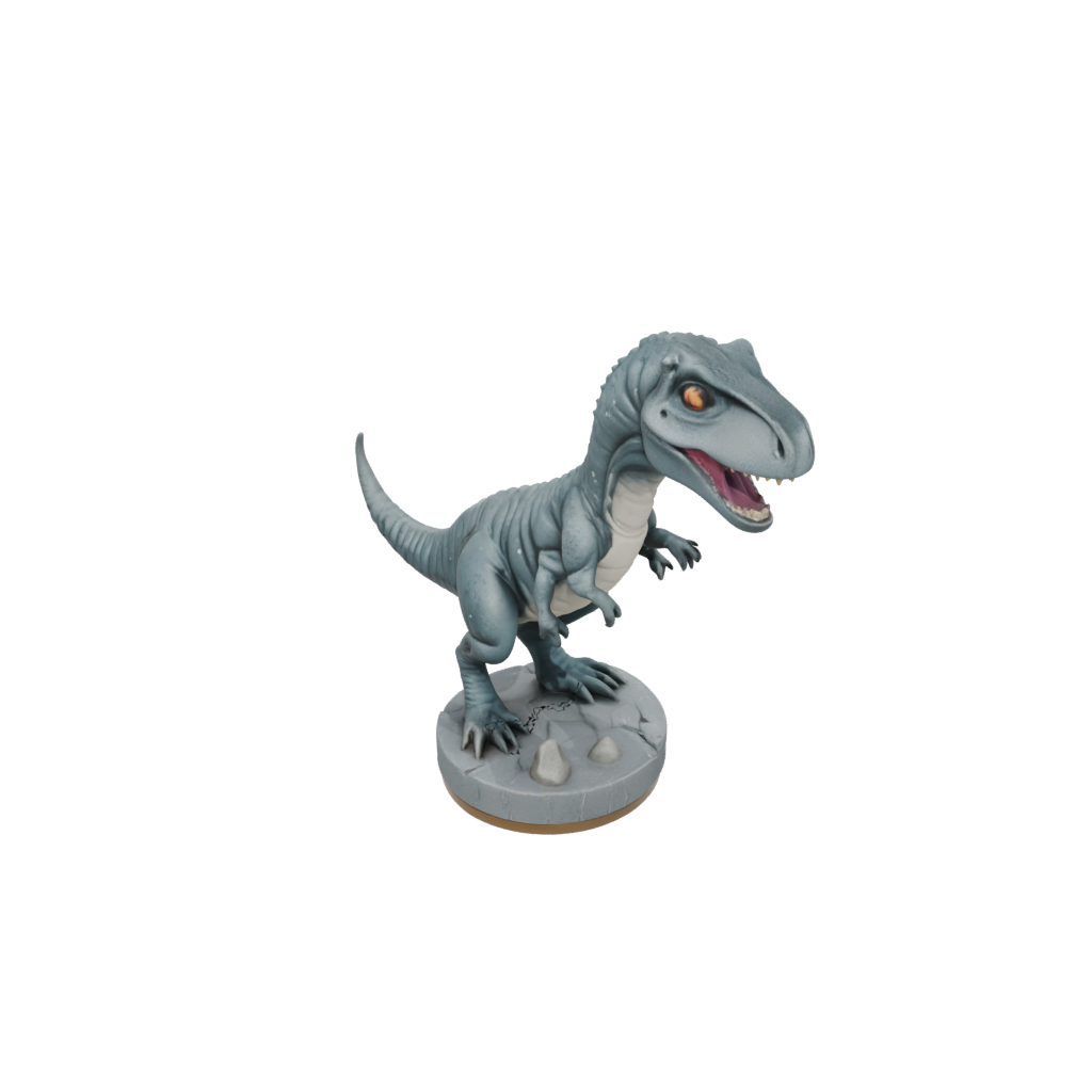 Galaxy Chibi Allosaurus — dinosaurs 3D print model, STL