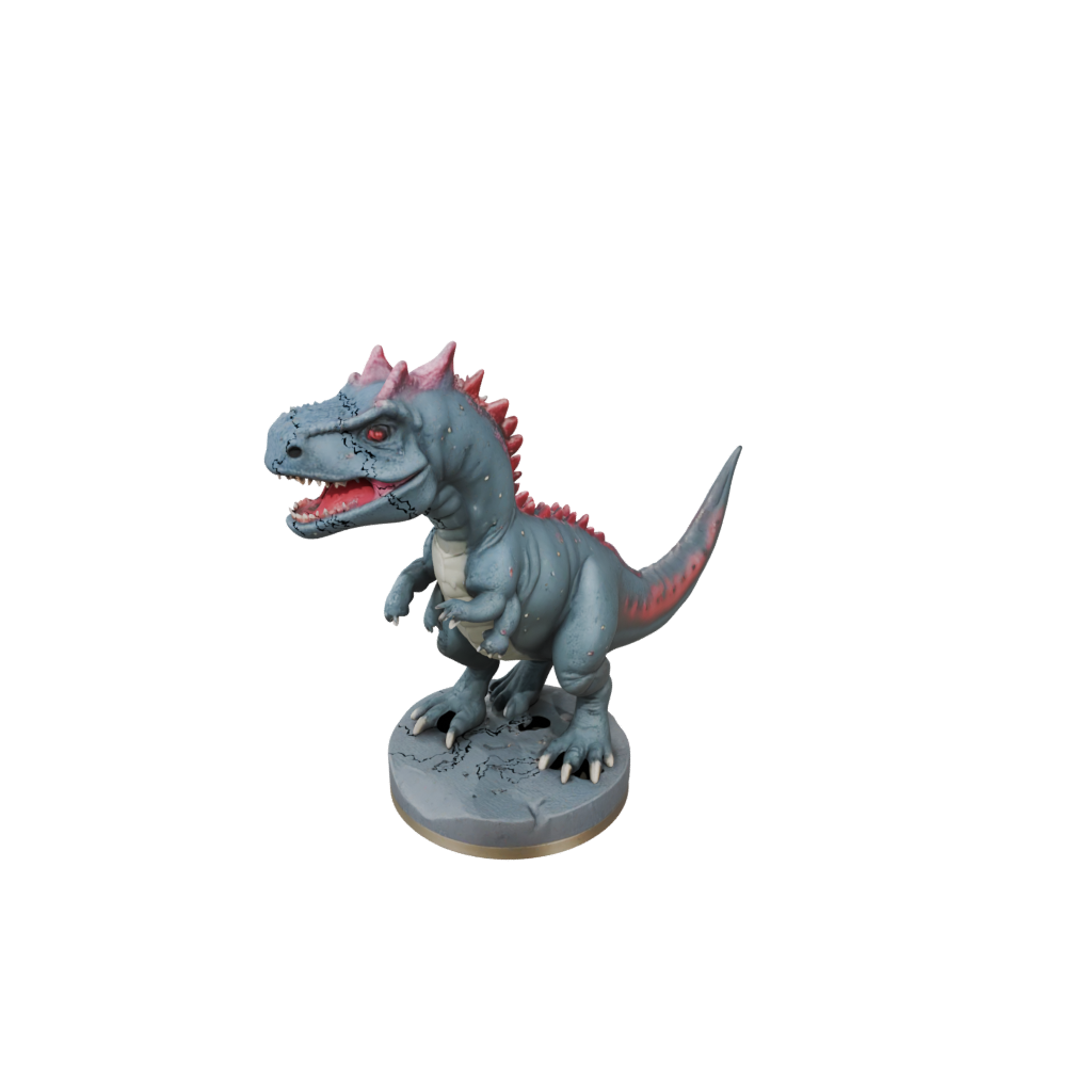 Galaxy Chibi Carnotaurus — dinosaurs 3D print model, STL
