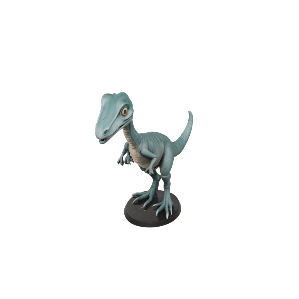 Galaxy Chibi Compsognathus — dinosaurs 3D print model, STL