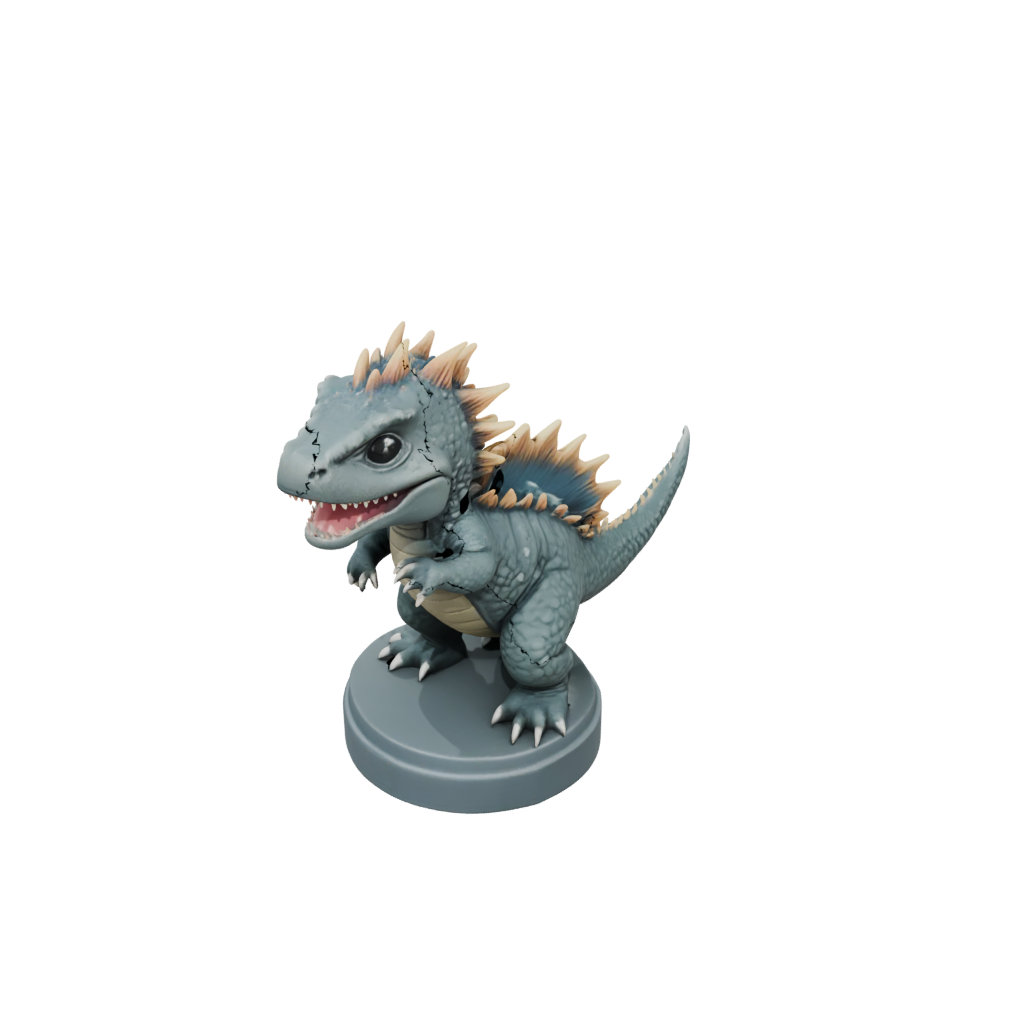 Galaxy Chibi Dimetrodon — dinosaurs 3D print model, STL