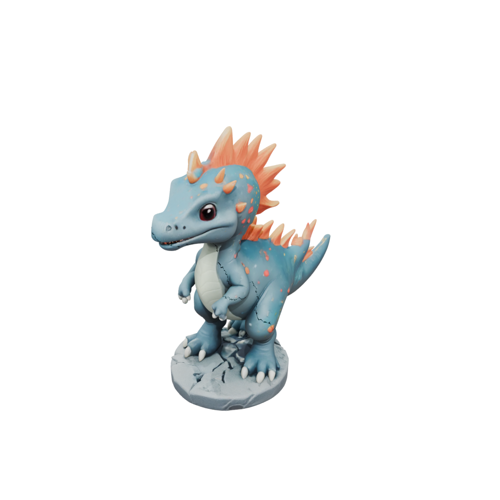 Galaxy Chibi Kentrosaurus — dinosaurs 3D print model, STL