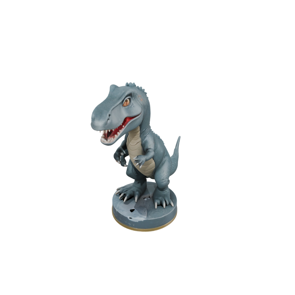 Galaxy Chibi Megalosaurus — dinosaurs 3D print model, STL
