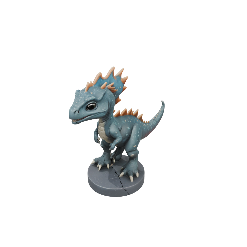 Galaxy Chibi Pachycephalosaurus — dinosaurs 3D print model, STL