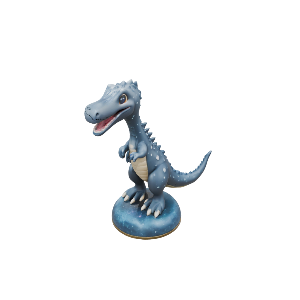 Galaxy Chibi Plesiosaur — dinosaurs 3D print model, STL
