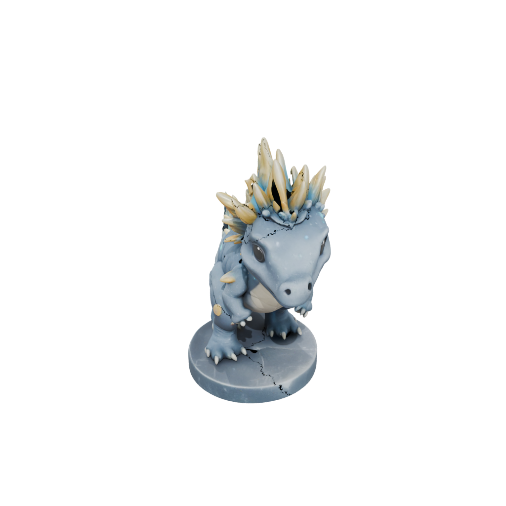Galaxy Chibi Stegosaurus — dinosaurs 3D print model, STL
