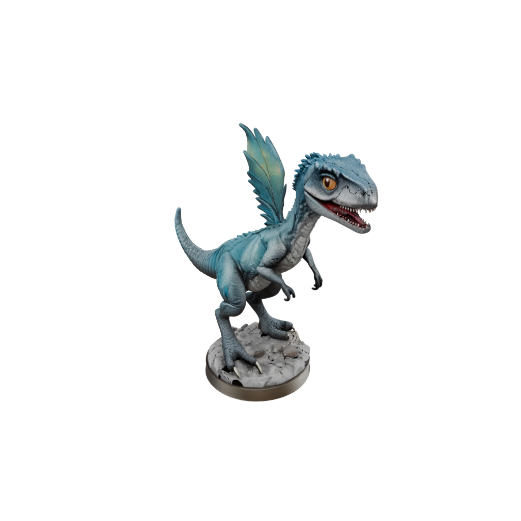 Galaxy Chibi Utahraptor — dinosaurs 3D print model, STL