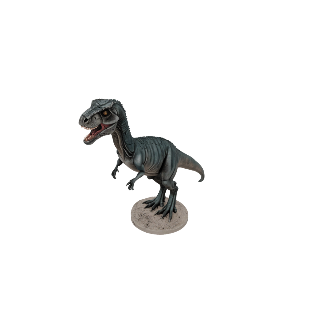 Galaxy Feathered Allosaurus — dinosaurs 3D print model, STL