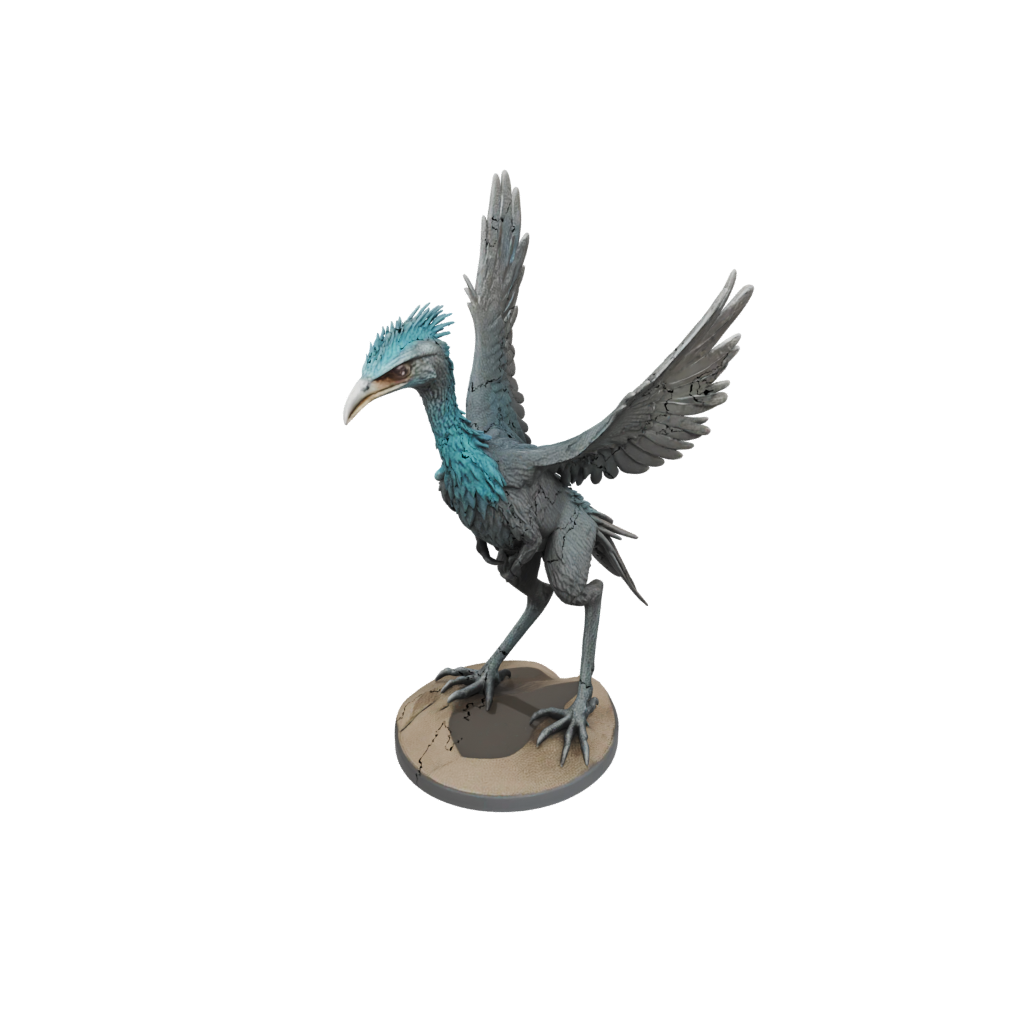 Galaxy Feathered Archaeopteryx — dinosaurs 3D print model, STL