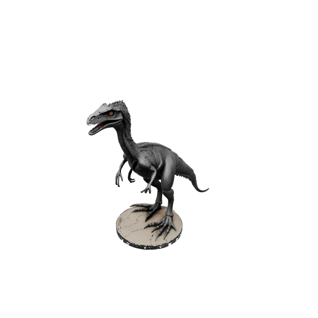 Galaxy Feathered Deinonychus — dinosaurs 3D print model, STL