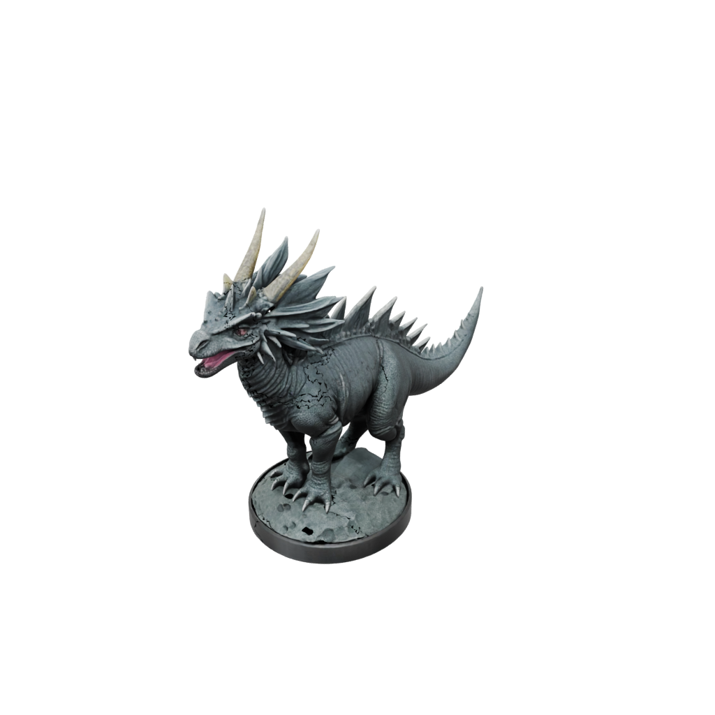Galaxy Feathered Styracosaurus — dinosaurs 3D print model, STL
