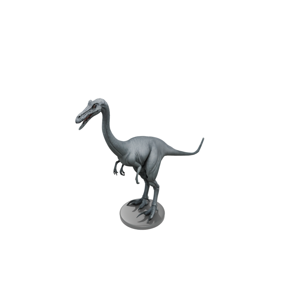 Galaxy Flexi Gallimimus — dinosaurs 3D print model, STL