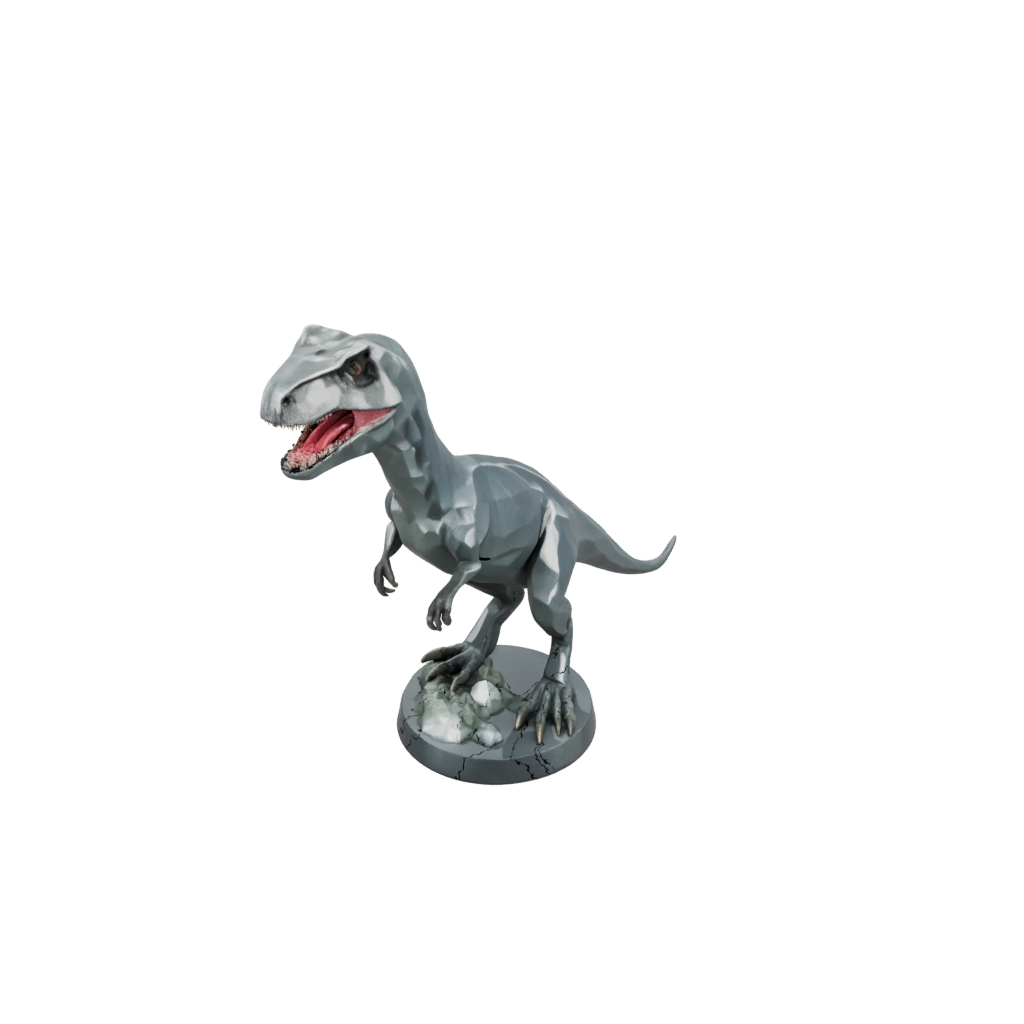Galaxy Low-Poly Allosaurus