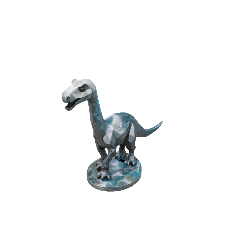 Galaxy Low-Poly Diplodocus — dinosaurs 3D print model, STL