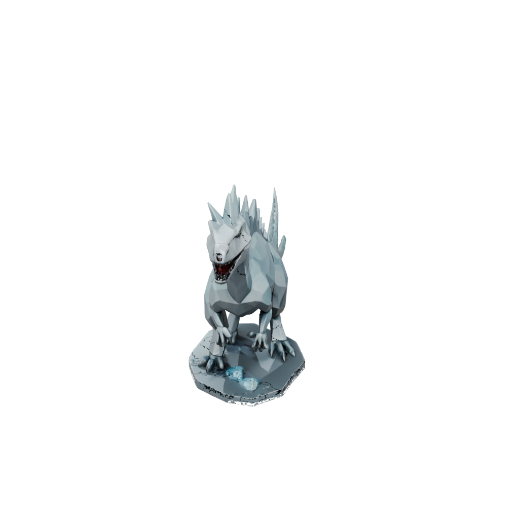 Galaxy Low-Poly Kentrosaurus — dinosaurs 3D print model, STL