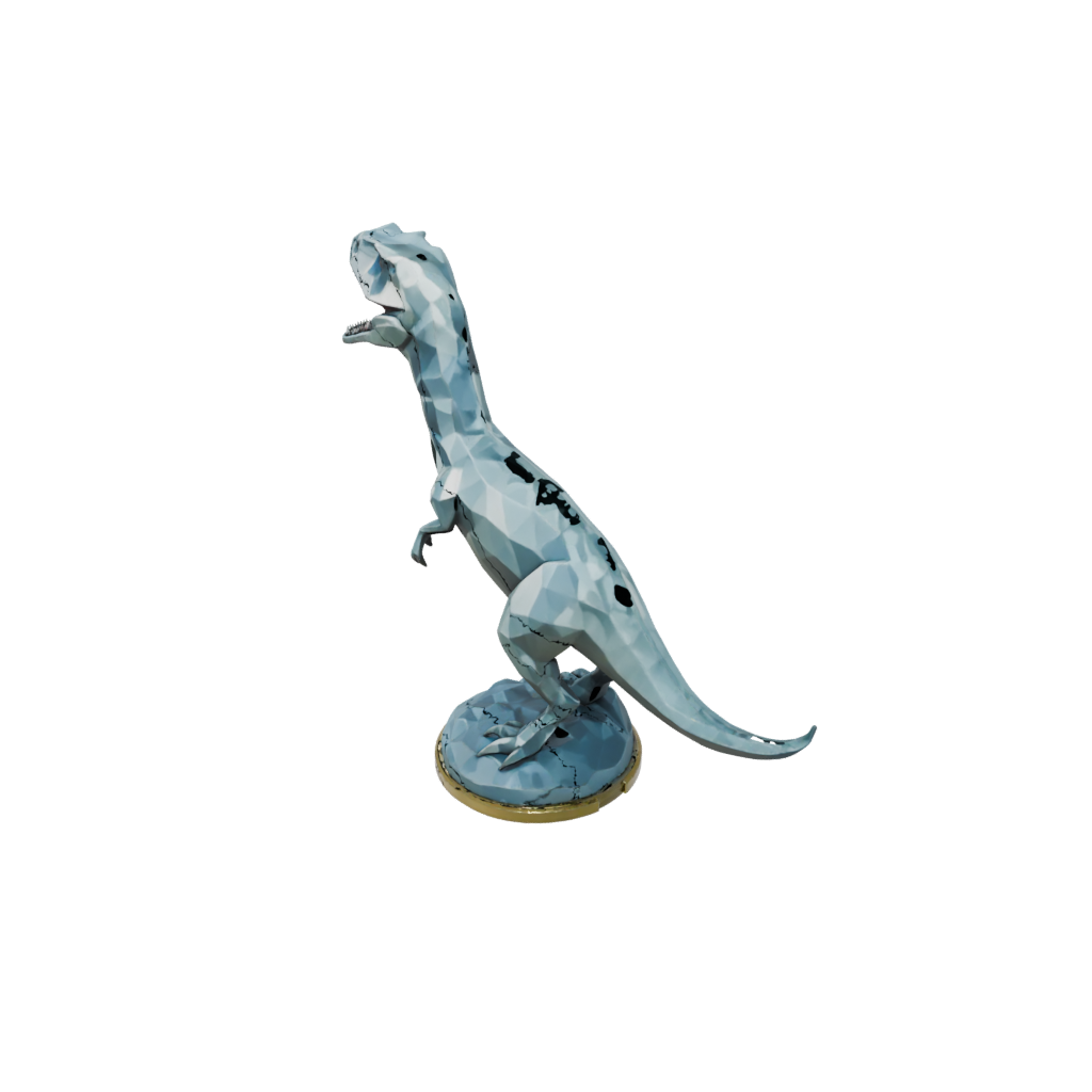 Galaxy Low-Poly Mosasaurus — dinosaurs 3D print model, STL