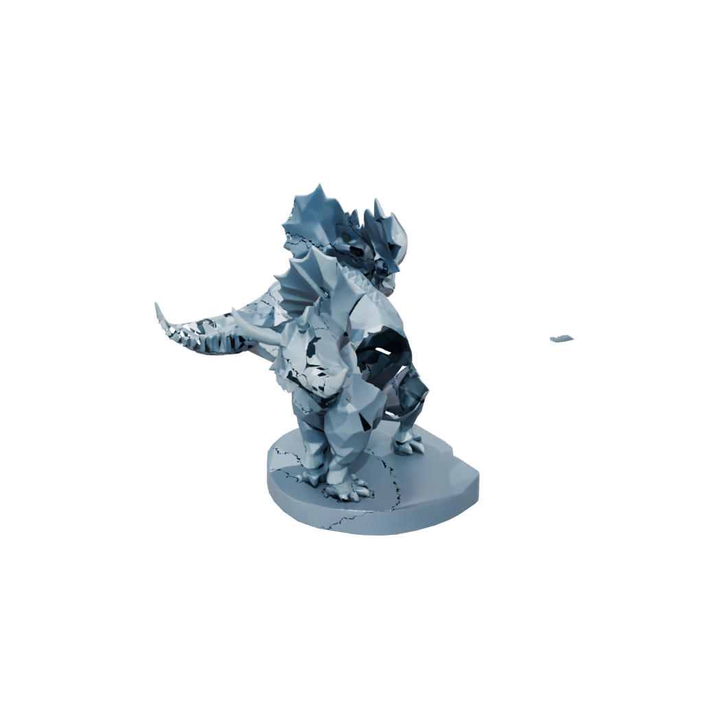 Galaxy Low-Poly Triceratops