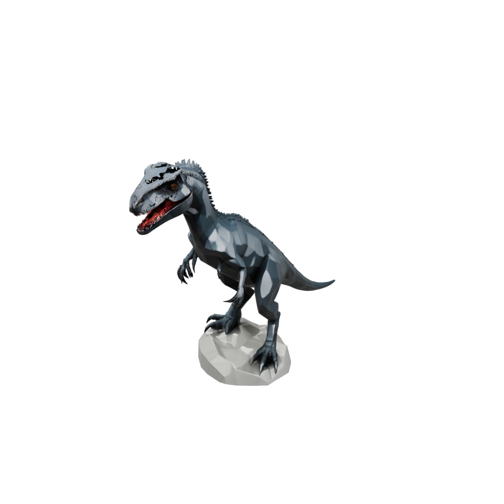 Galaxy Low-Poly Utahraptor — dinosaurs 3D print model, STL