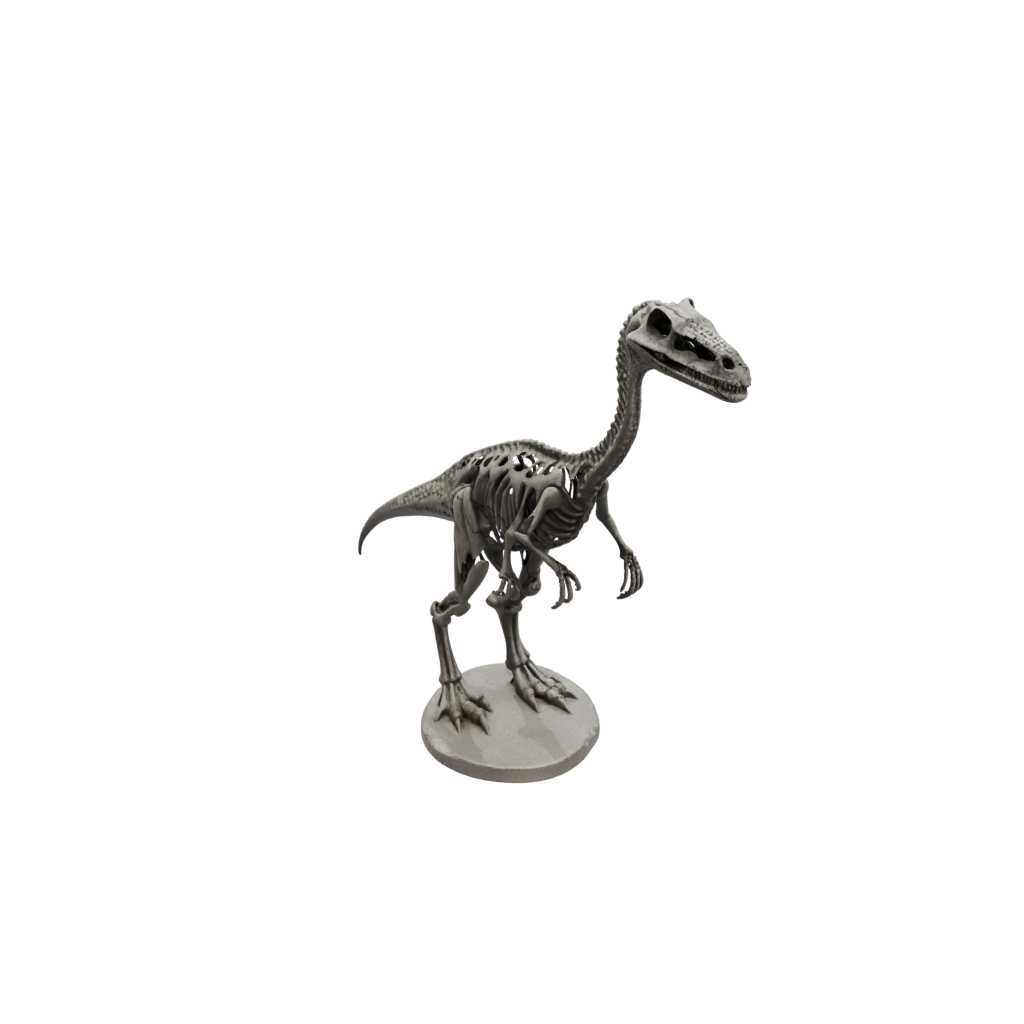 Galaxy Skeleton Compsognathus — dinosaurs 3D print model, STL