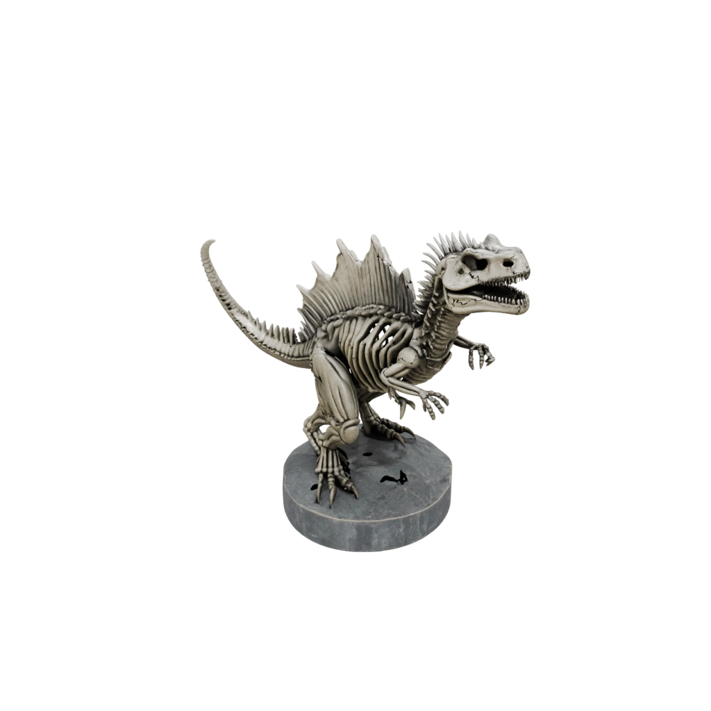 Galaxy Skeleton Dimetrodon — dinosaurs 3D print model, STL