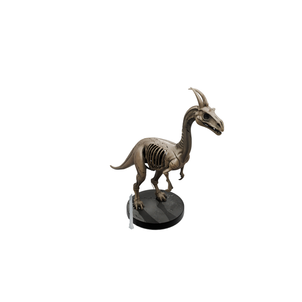 Galaxy Skeleton Parasaurolophus — dinosaurs 3D print model, STL