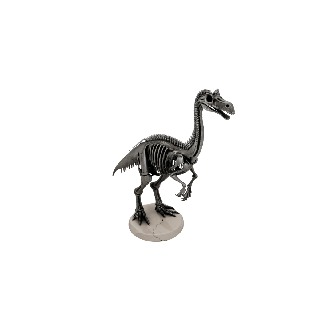 Galaxy Skeleton Therizinosaurus — dinosaurs 3D print model, STL
