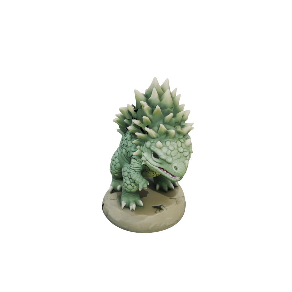 Glow Chibi Ankylosaurus — dinosaurs 3D print model, STL