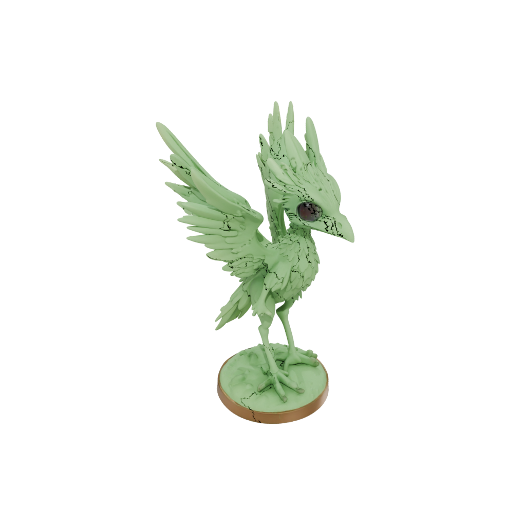 Glow Chibi Archaeopteryx — dinosaurs 3D print model, STL