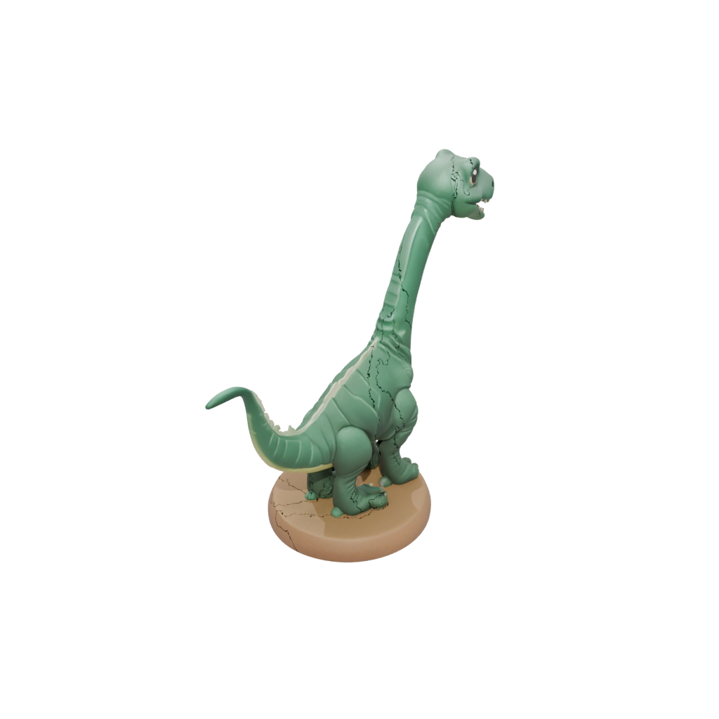 Glow Chibi Diplodocus — dinosaurs 3D print model, STL