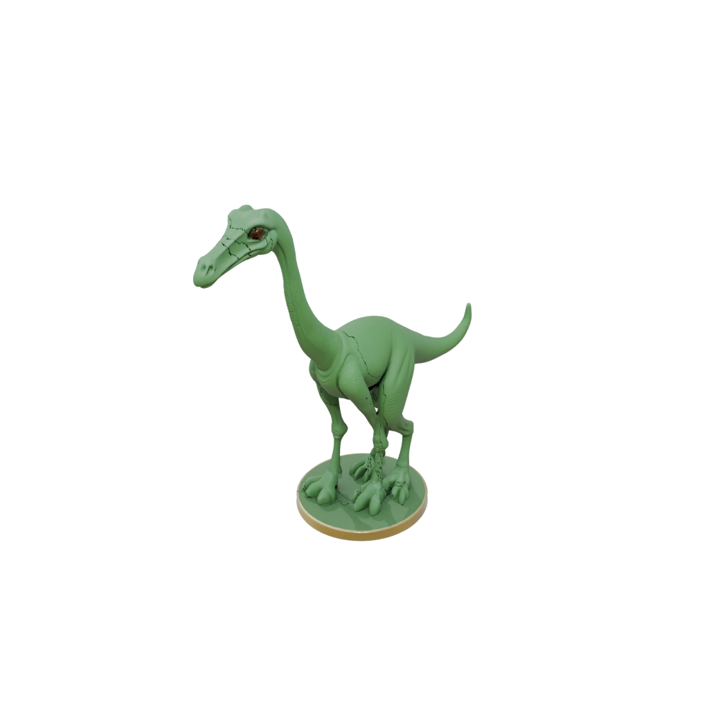 Glow Chibi Gallimimus — dinosaurs 3D print model, STL