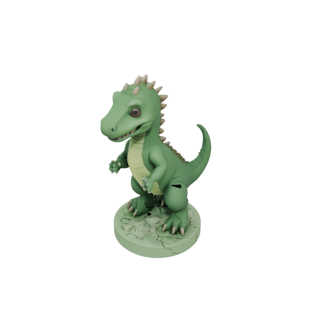 Glow Chibi Iguanodon — dinosaurs 3D print model, STL