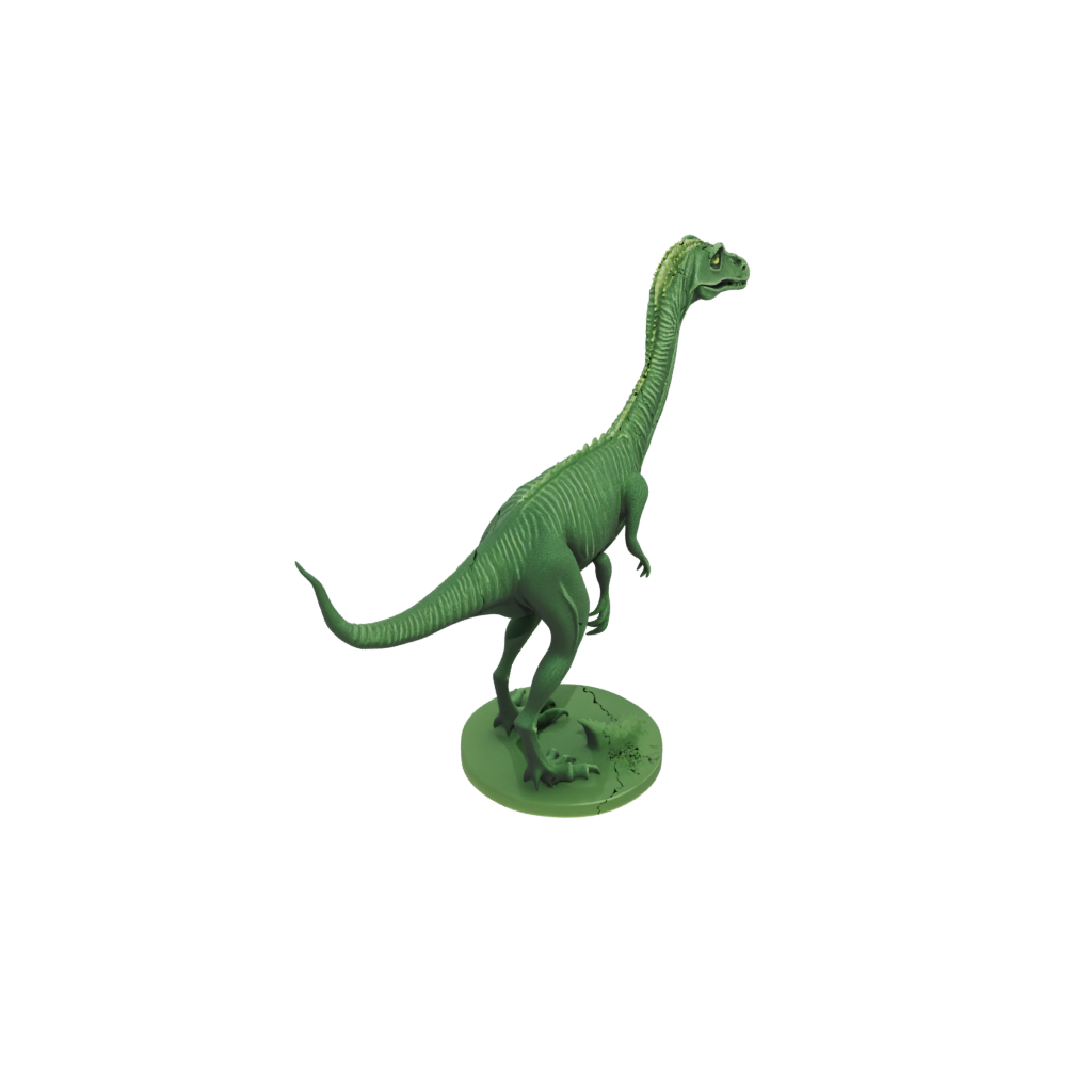 Glow Feathered Compsognathus — dinosaurs 3D print model, STL