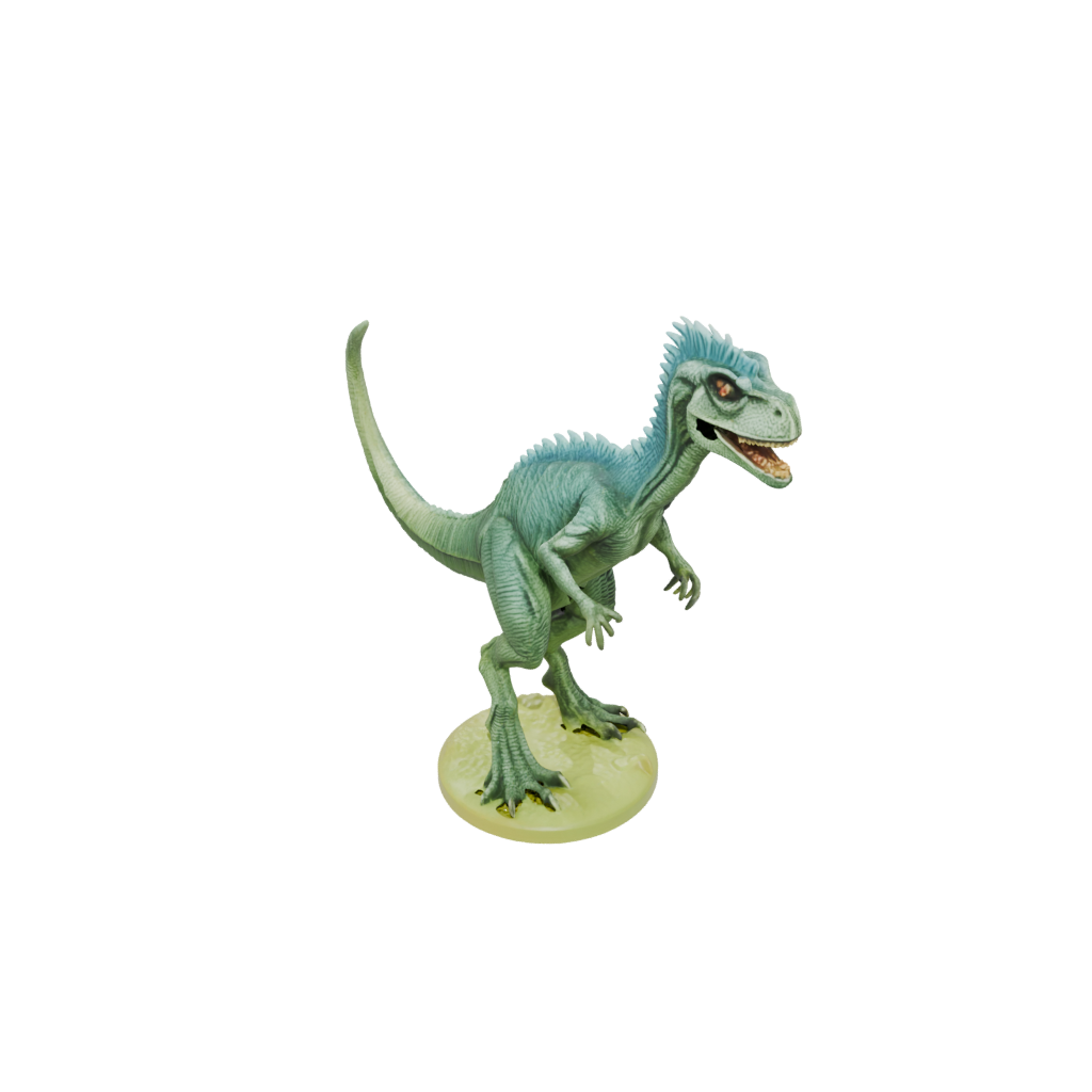 Glow Feathered Dilophosaurus