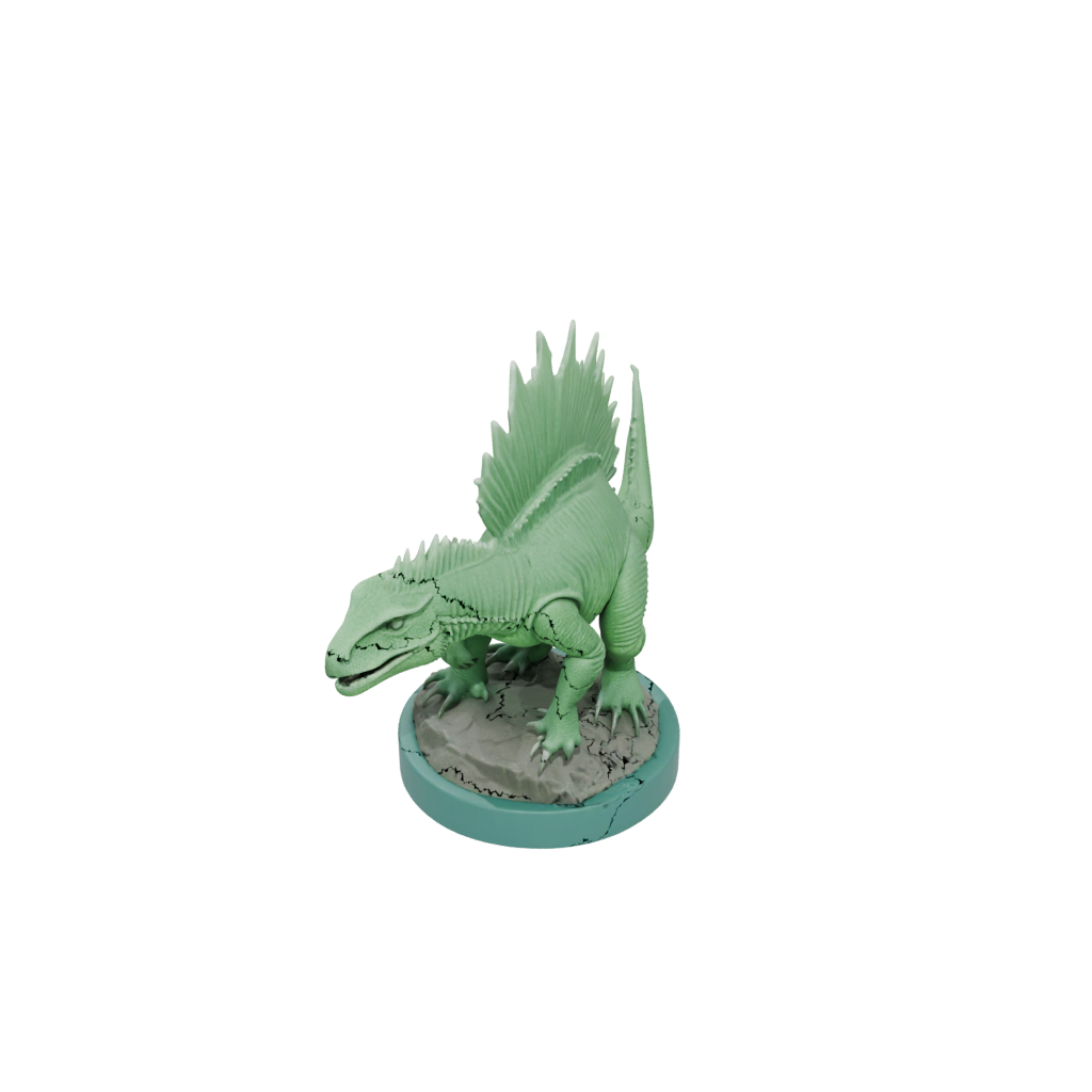 Glow Feathered Dimetrodon