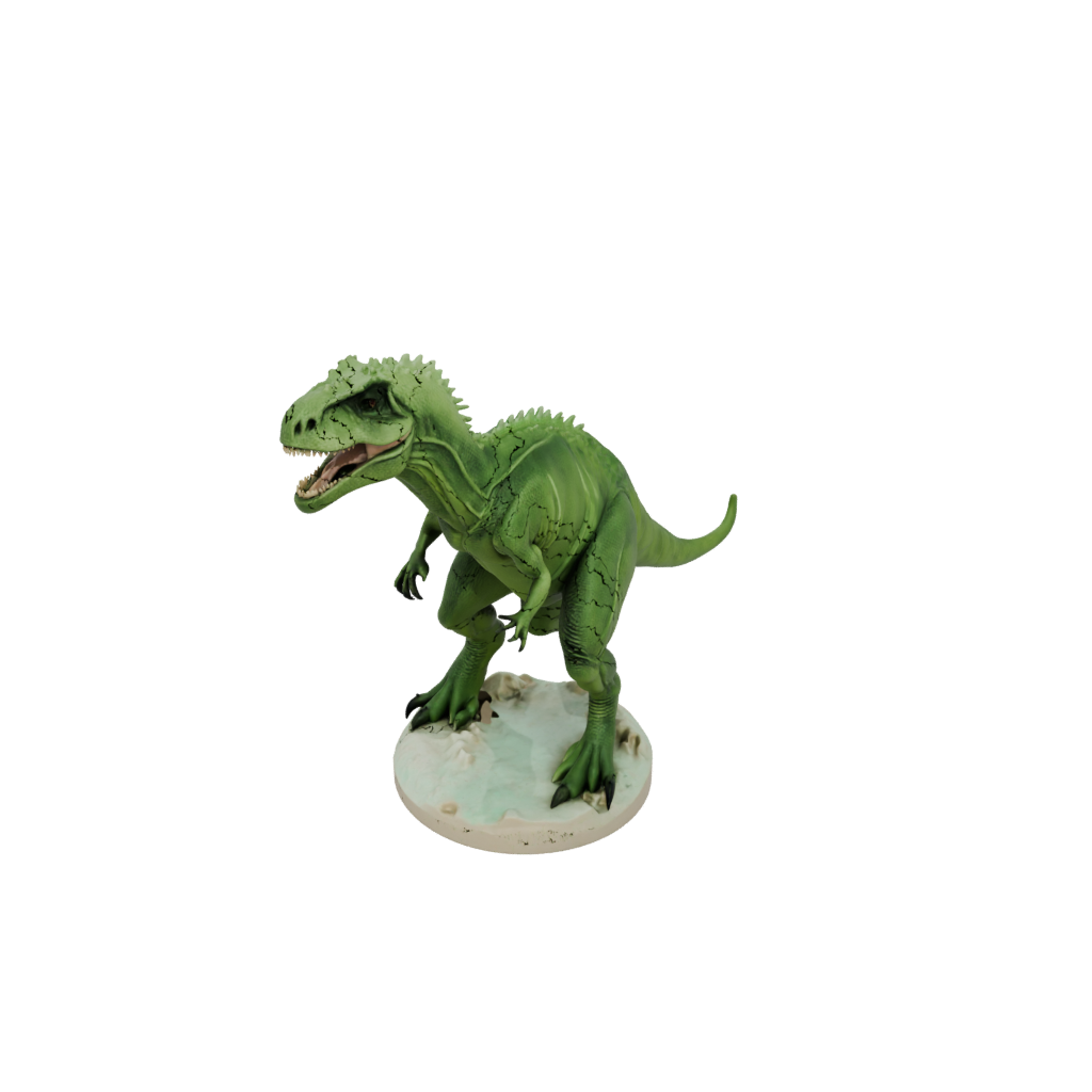 Glow Feathered Giganotosaurus — dinosaurs 3D print model, STL