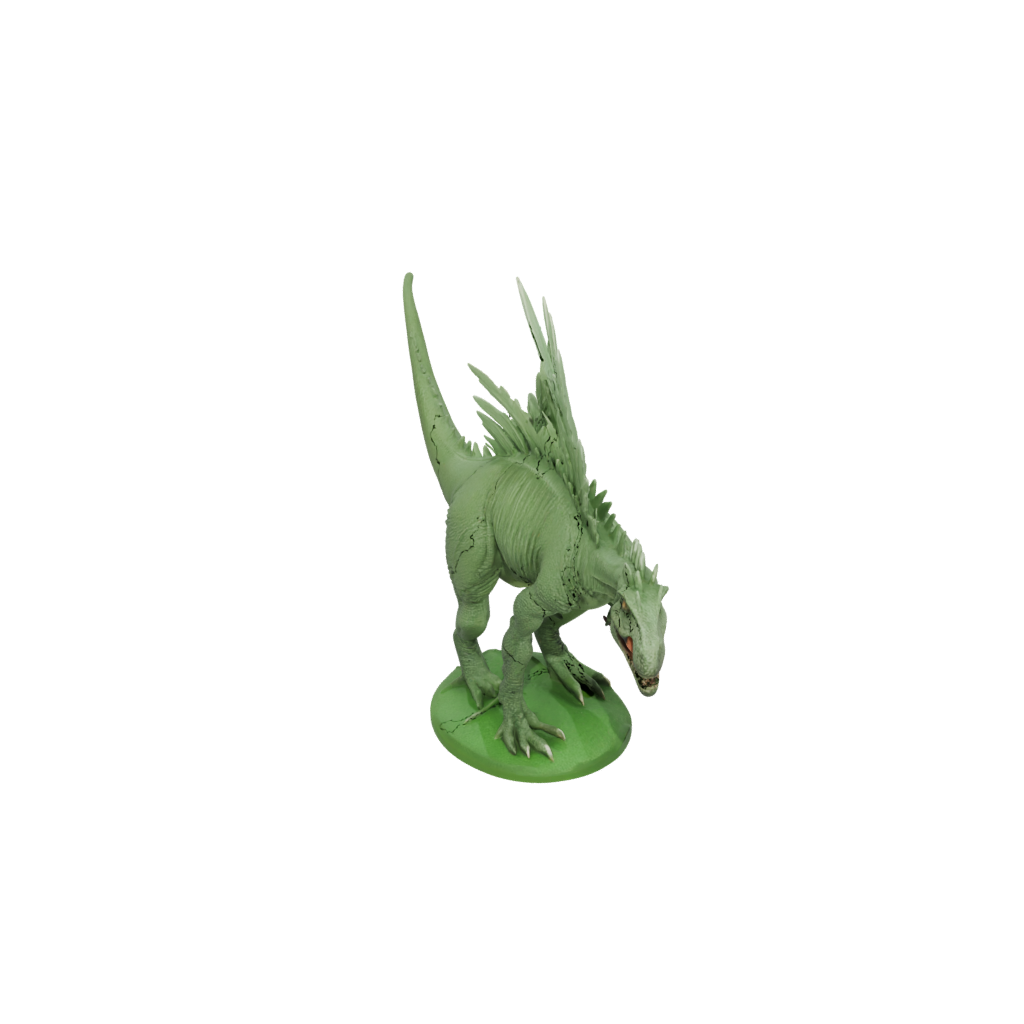 Glow Feathered Kentrosaurus — dinosaurs 3D print model, STL