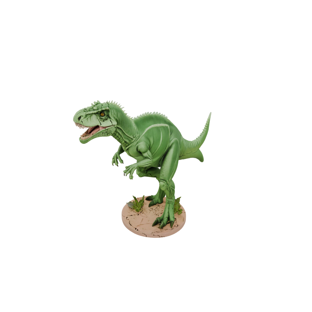 Glow Flexi Giganotosaurus — dinosaurs 3D print model, STL
