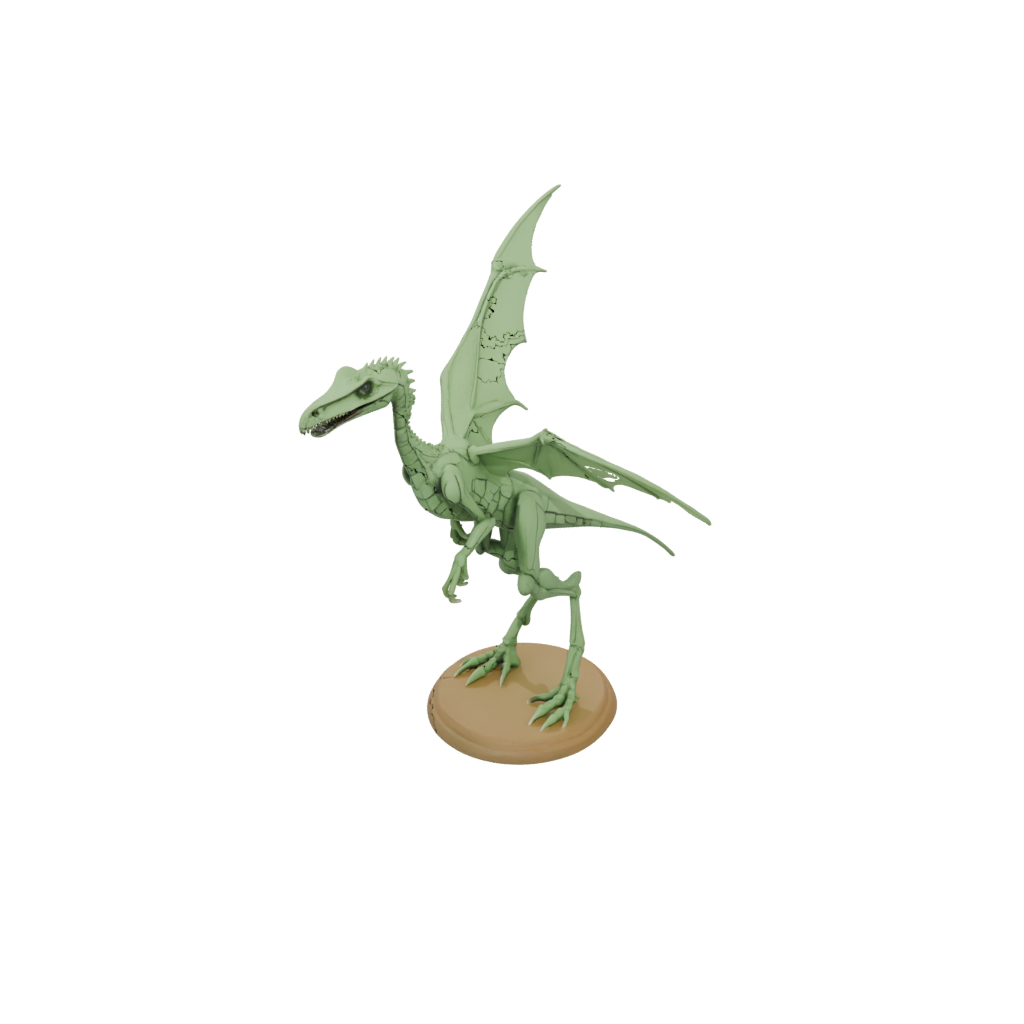 Glow Flexi Pterodactyl — dinosaurs 3D print model, STL