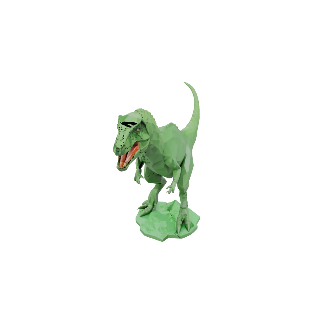 Glow Low-Poly Allosaurus