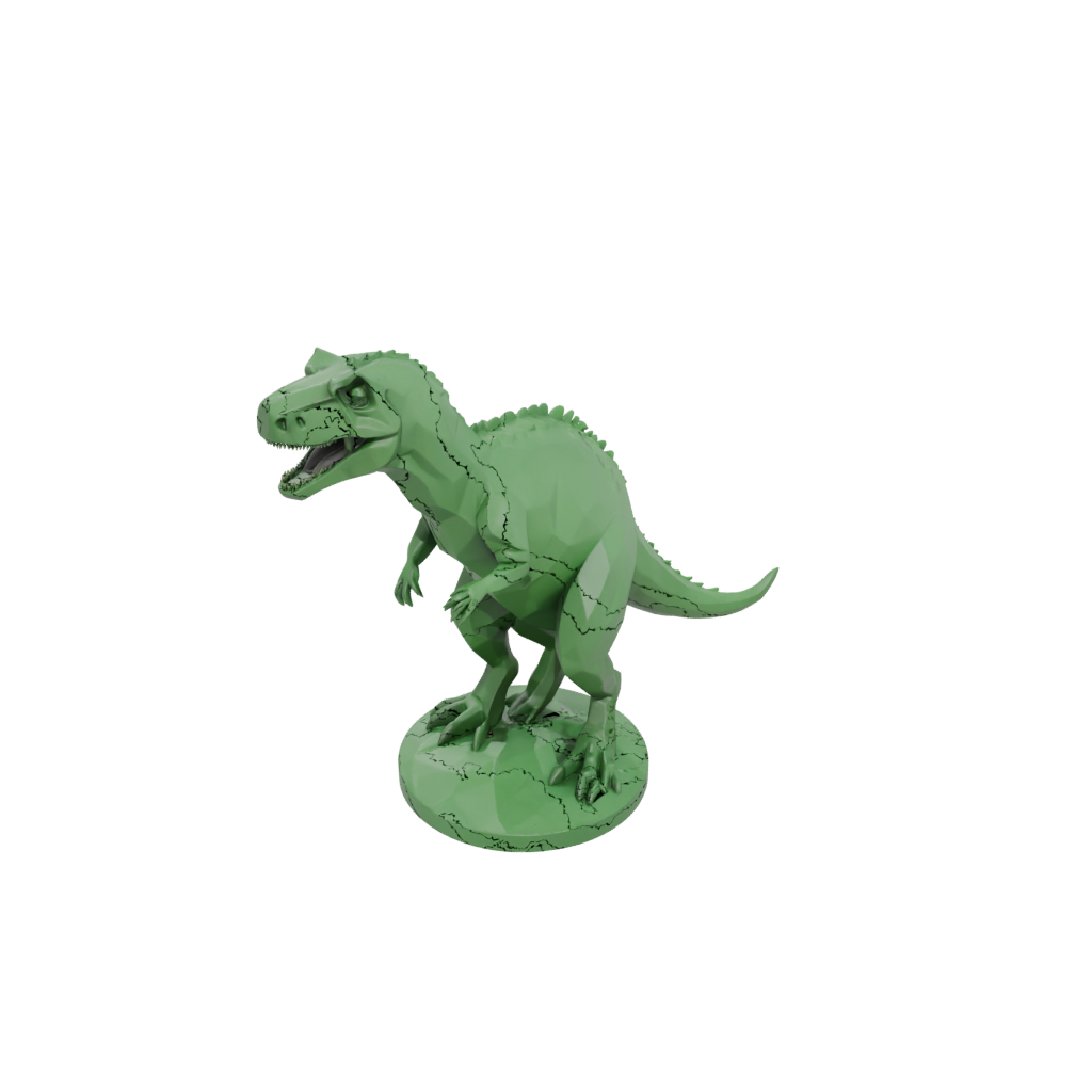 Glow Low-Poly Megalosaurus