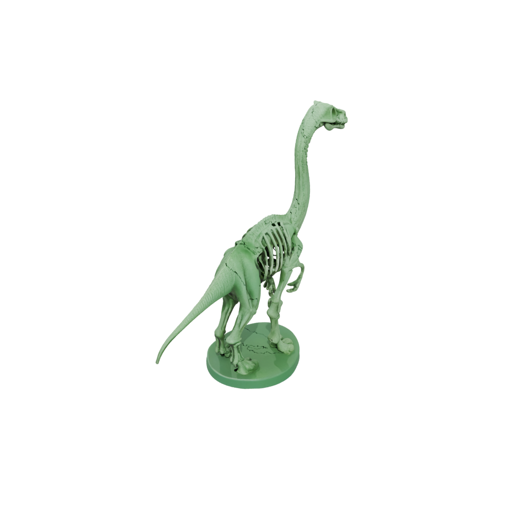 Glow Skeleton Brachiosaurus — dinosaurs 3D print model, STL